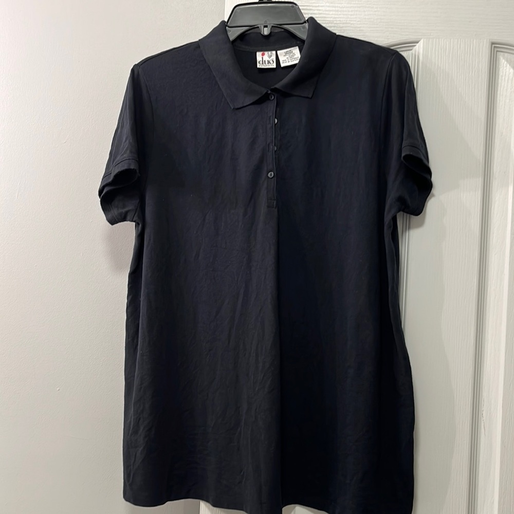 Duo Maternity Black Polo